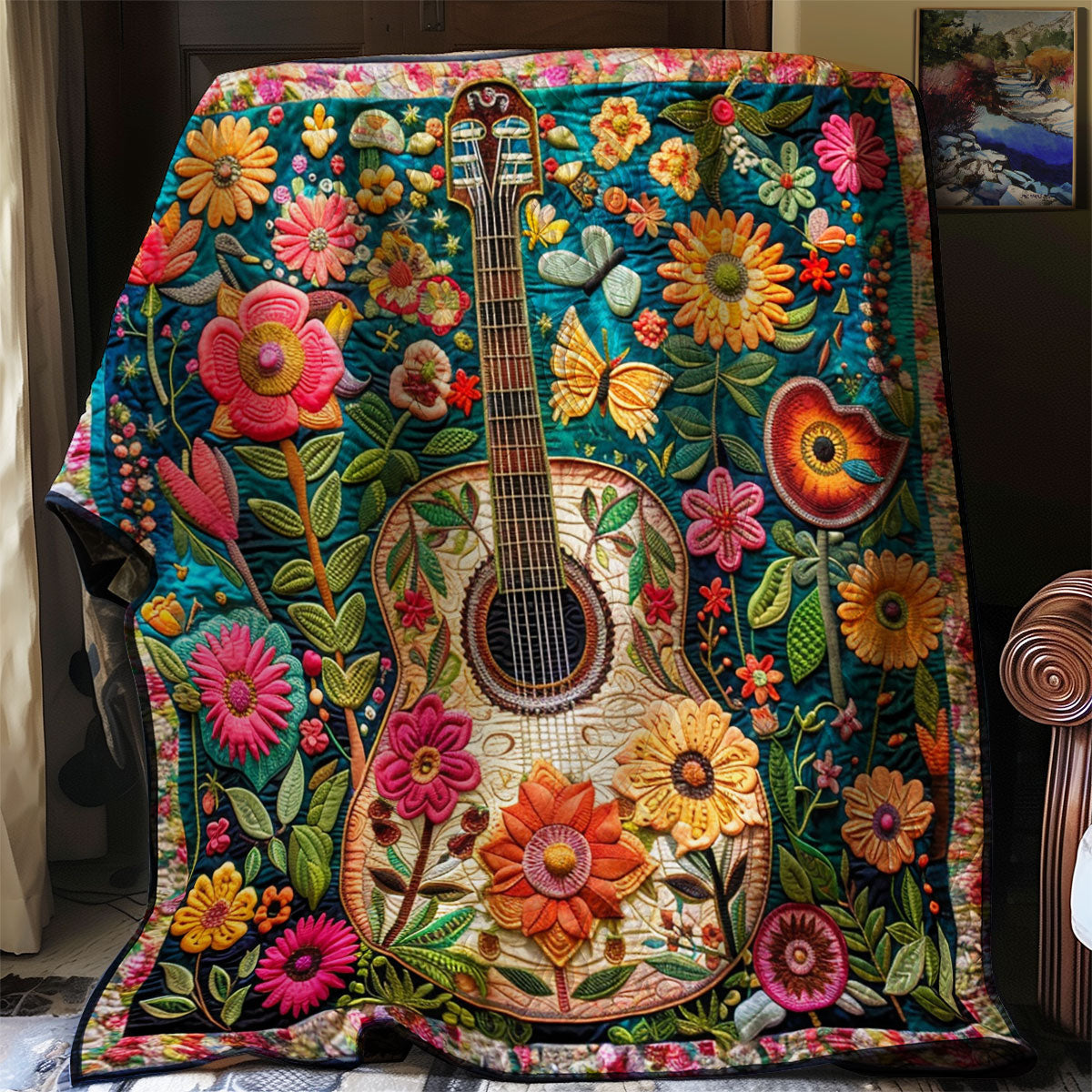 Peaceful Flower Chords WN2208135CL Quilt