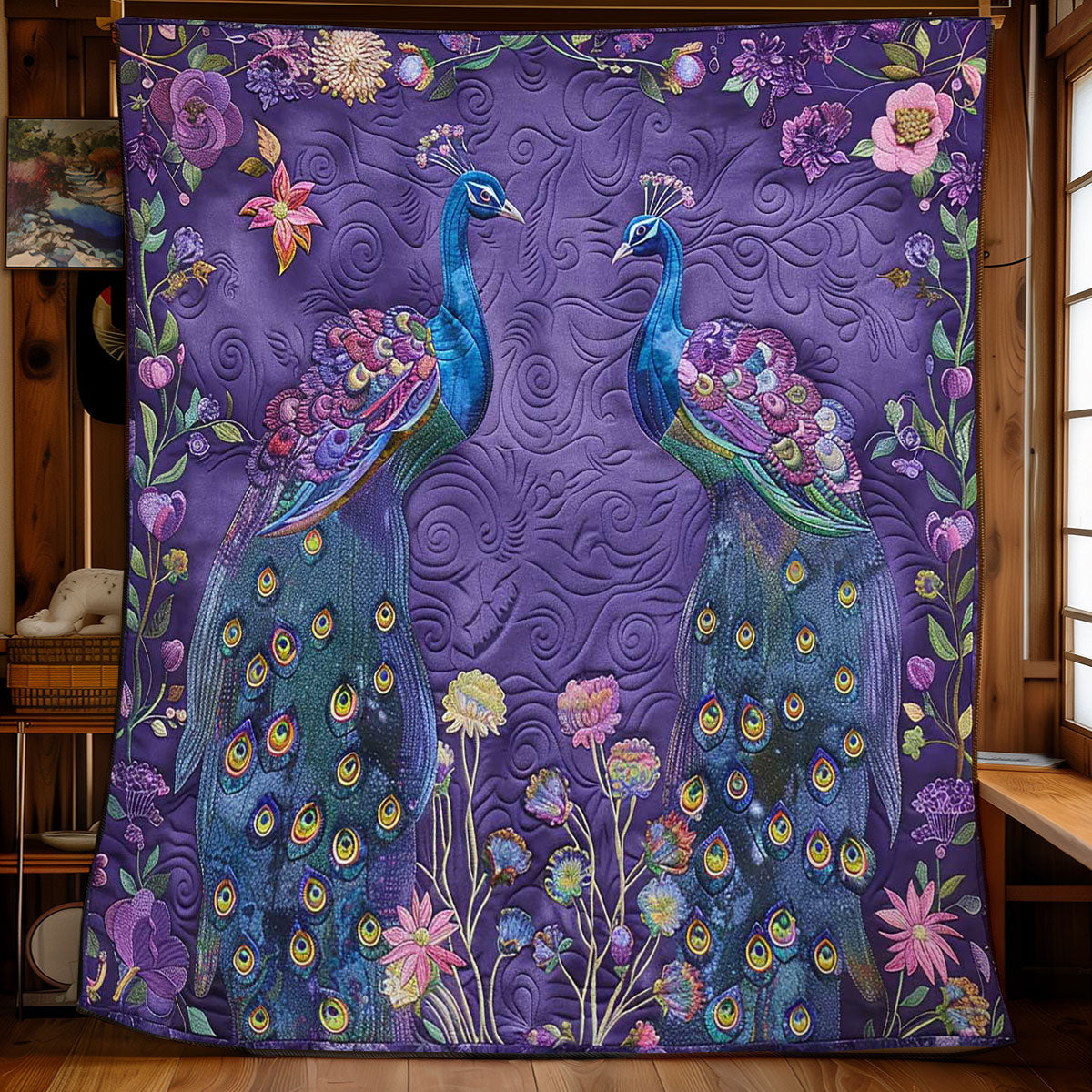 Peafowl Bloom WN1608043CL Quilt