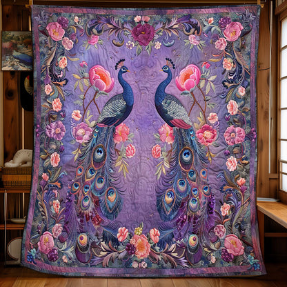 Peafowl Blossom WN1608044CL Quilt