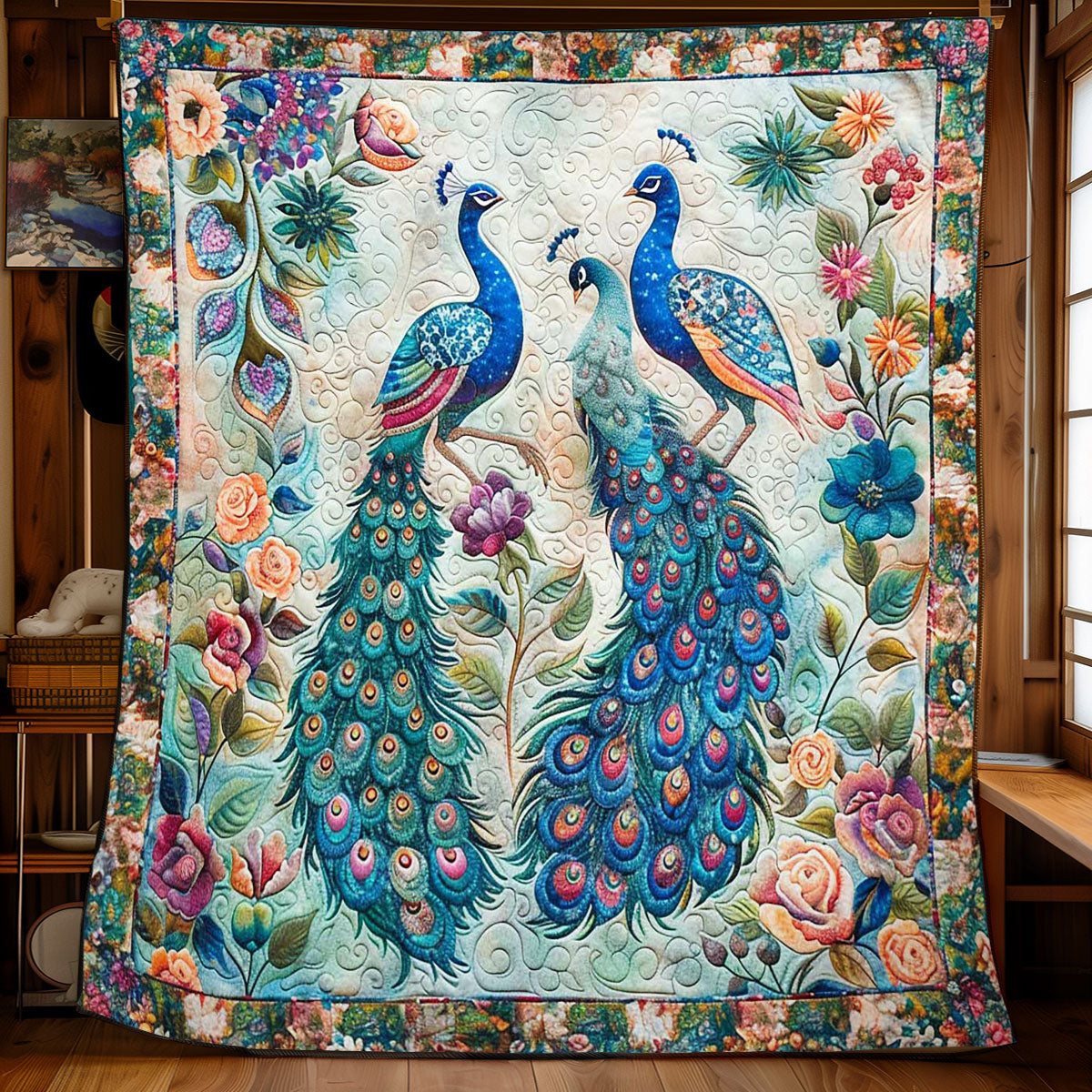 Peafowl Haven WN1608041CL Quilt