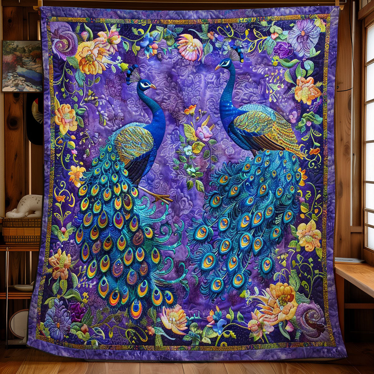 Peafowl Serenity WN1608045CL Quilt