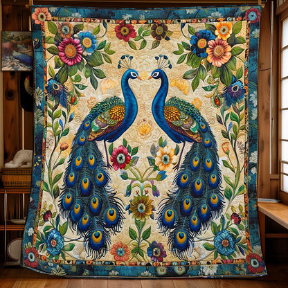 Peafowl's Garden Splendor WN1608032CL Quilt