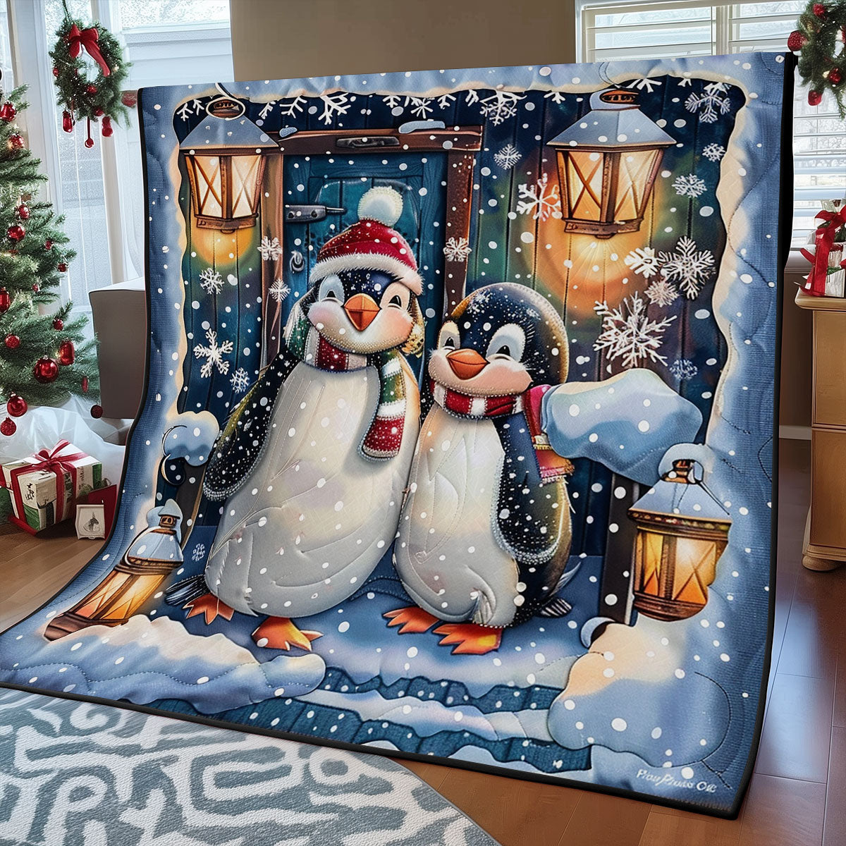 Penguin Couple SR2008019CL Quilt