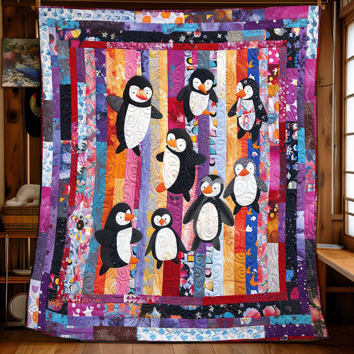 Penguin's Ice Skating WN1608027CL Quilt