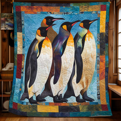 Penguin's Snowy Day WN1608021CL Quilt