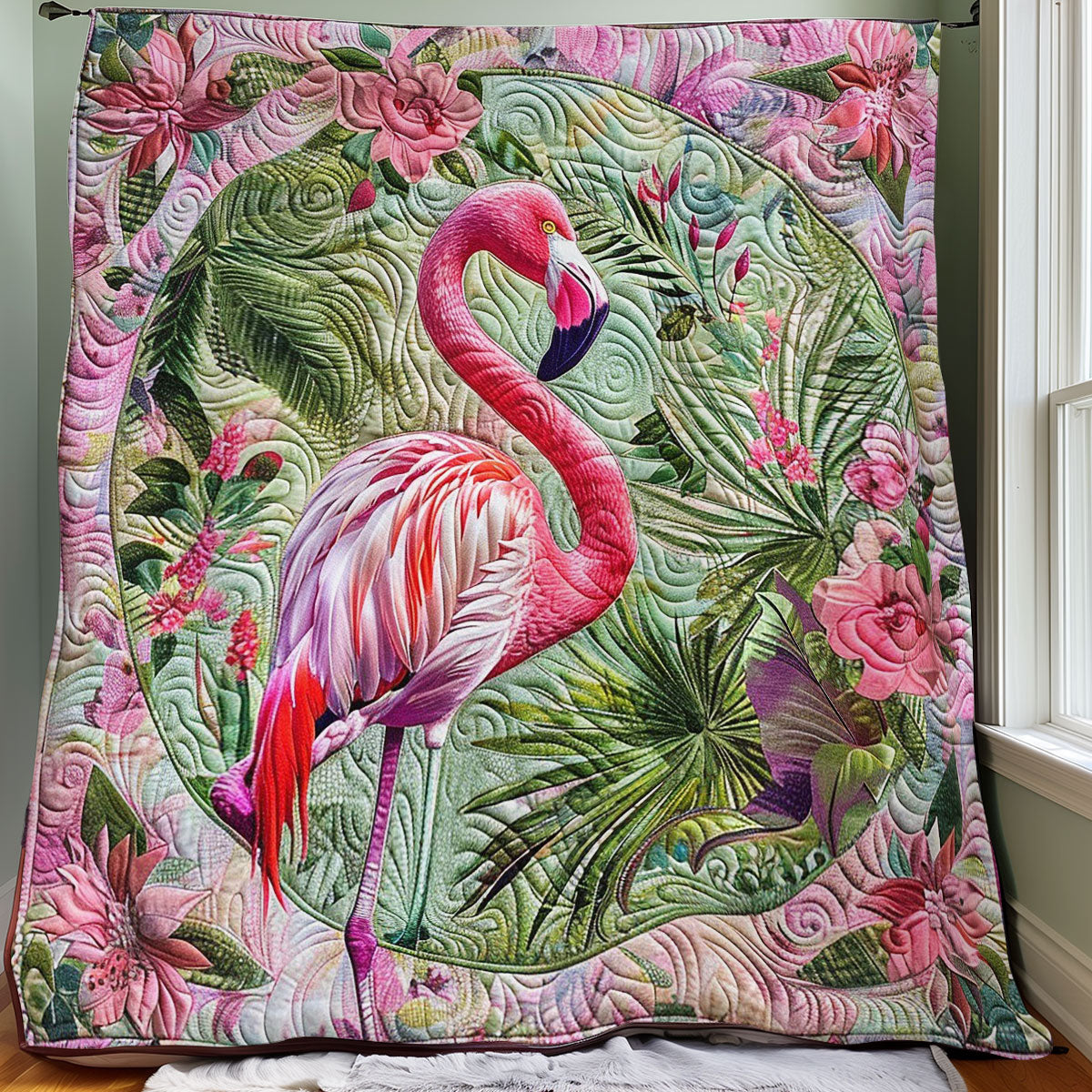 Pink Flamingo WM0808020CL Quilt