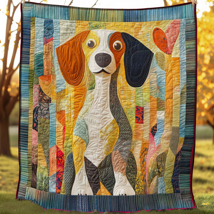 Playful Beagle WN0508041CL Quilt