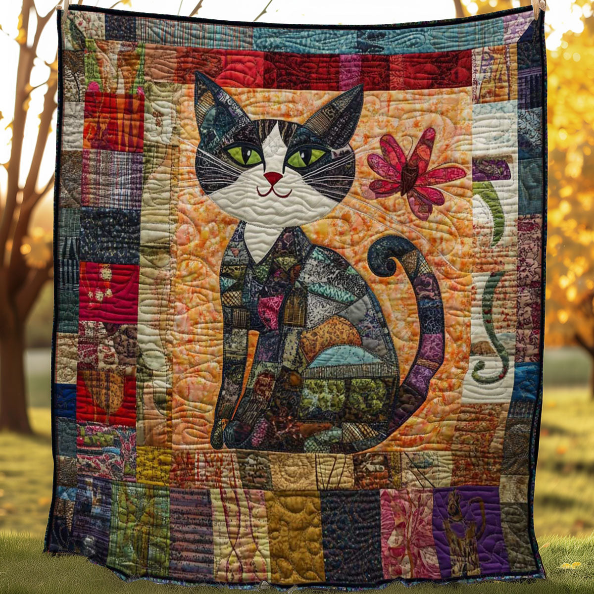 Playful Cat WN0708036CL Quilt