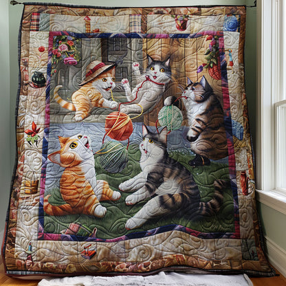 Playing Cat WM1008019CL Quilt