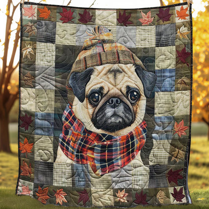 Pug And Maple Leaf WN2907018CL Quilt
