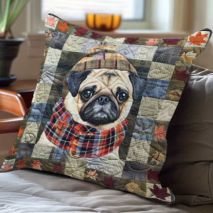 Pug And Maple Leaf WN2907078CL Pillow Case