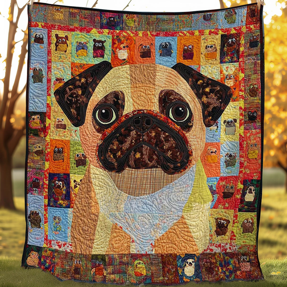 Pug Cozy WN0608039CL Quilt