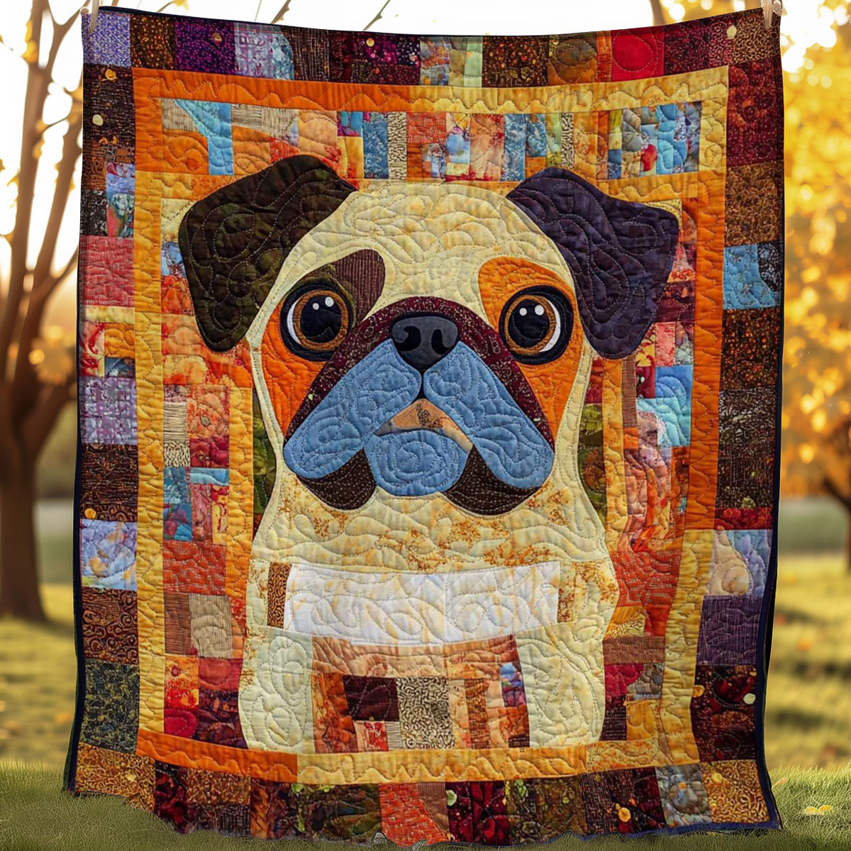 Pug Cute WN0608037CL Quilt