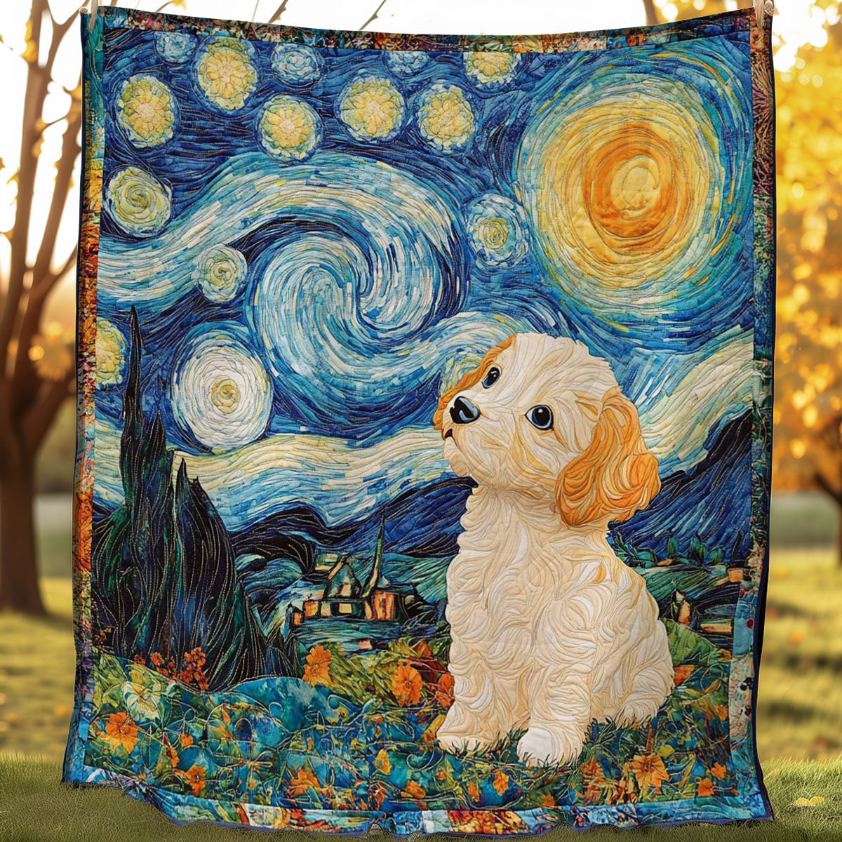 Puppy And Starry Sky WN0208036CL Quilt