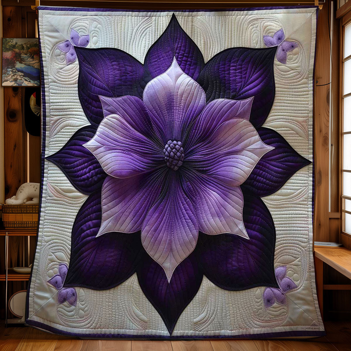 Purple Bloom Serenity WN1408064CL Quilt