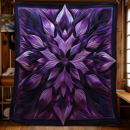 Purple Delight Flower WN1508095CL Quilt