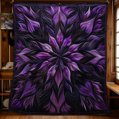 Purple Elegance Flower WN1508097CL Quilt