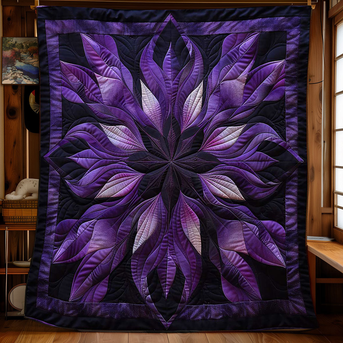 Purple Enchantment Flower WN1508093CL Quilt