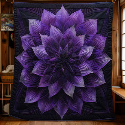 Purple Flower Horizon WN1908057CL Quilt