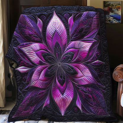 Purple Flower SR1608013CL Quilt