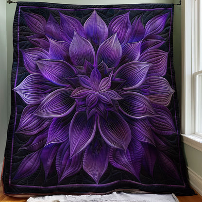 Purple Flowers WM1408032CL Quilt