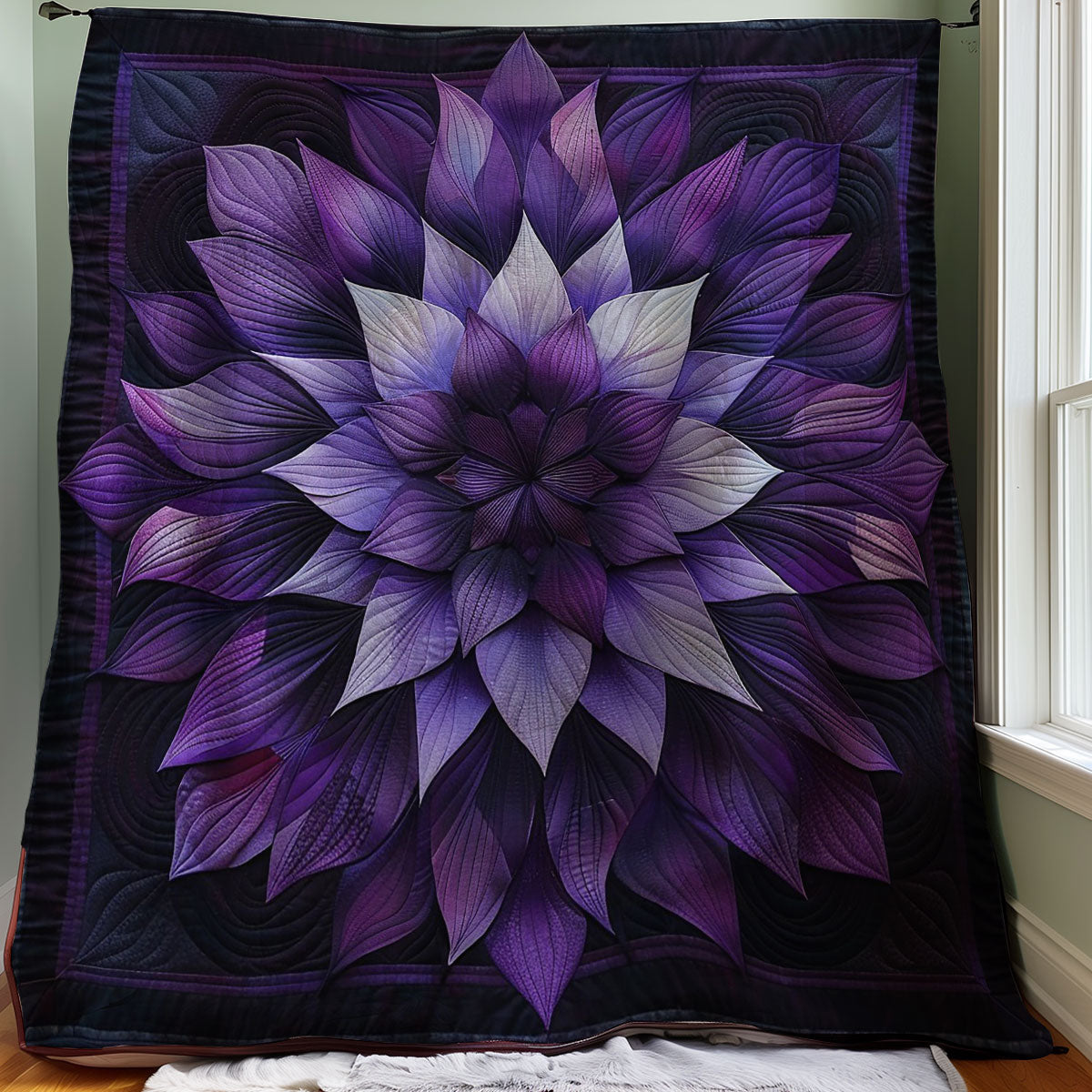 Purple Flowers WM1508034CL Quilt