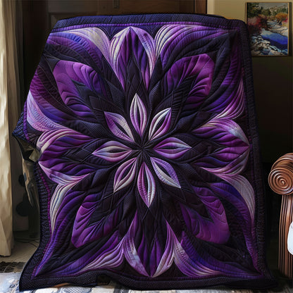 Purple Harmony Flower SR1608020CL Quilt