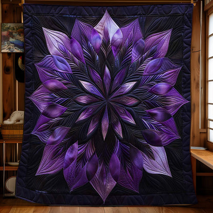 Purple Harmony Flower WN1508101CL Quilt