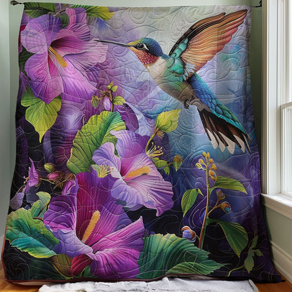 Purple Hummingbird WM1308013CL Quilt
