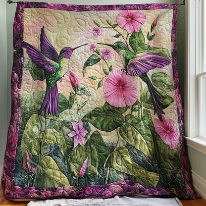 Purple Hummingbirds WM0508016CL Quilt