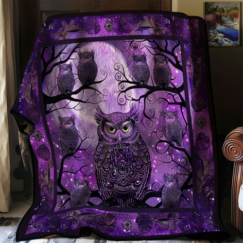 Purple Owl Enchantment WN2408155CL Quilt