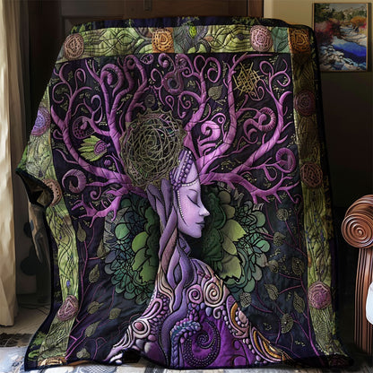 Purple Veins Of Life WN2408149CL Quilt