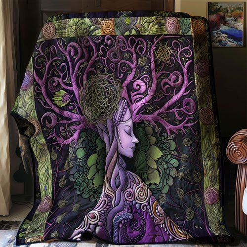 Purple Veins Of Life WN2408149CL Quilt