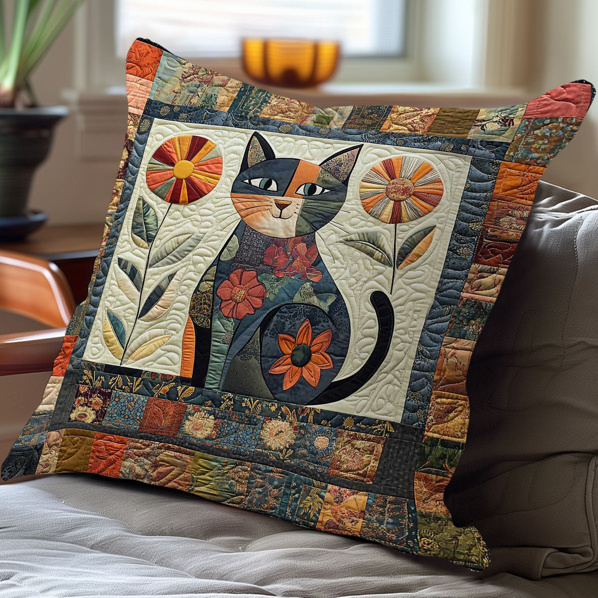 Purrfect Cat WN0208090CL Quilt Pillow Case