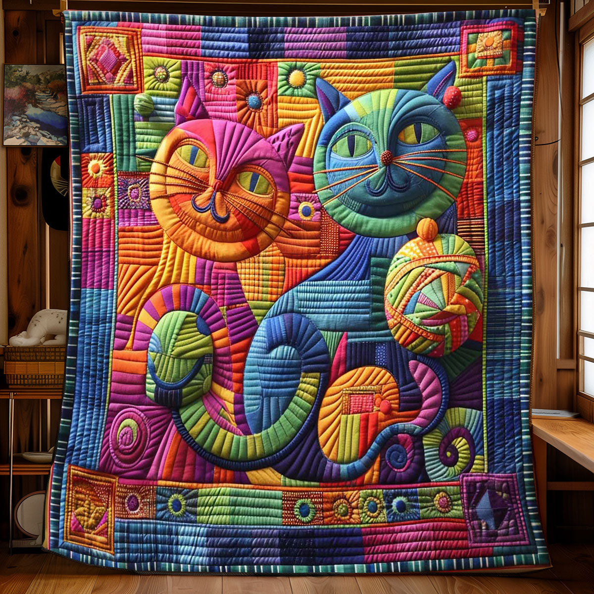 Purrfectly Funny WN0908055CL Quilt