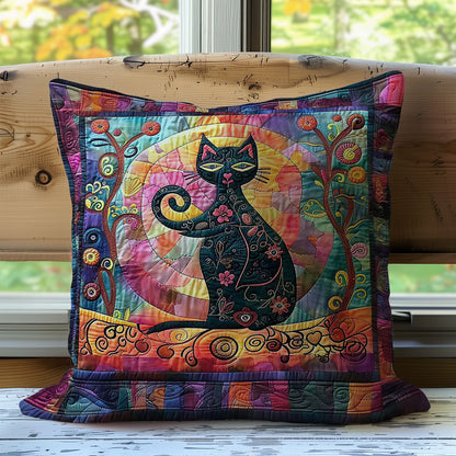 Black Cat Moon WP2507013CL Quilt Pillow Case