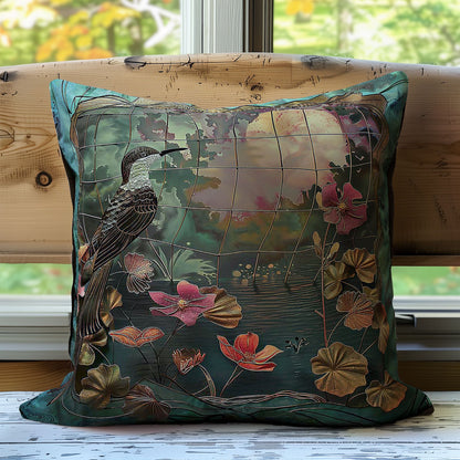 Humming Bird Cage WP2507043CL Quilt Pillow Case