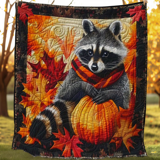 Raccoon Cozy Autumn WN0808064CL Quilt