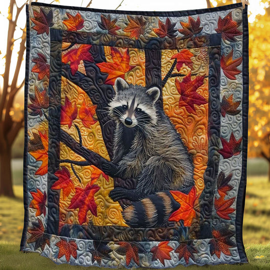 Raccoon Harvest Cozy WN0808063CL Quilt