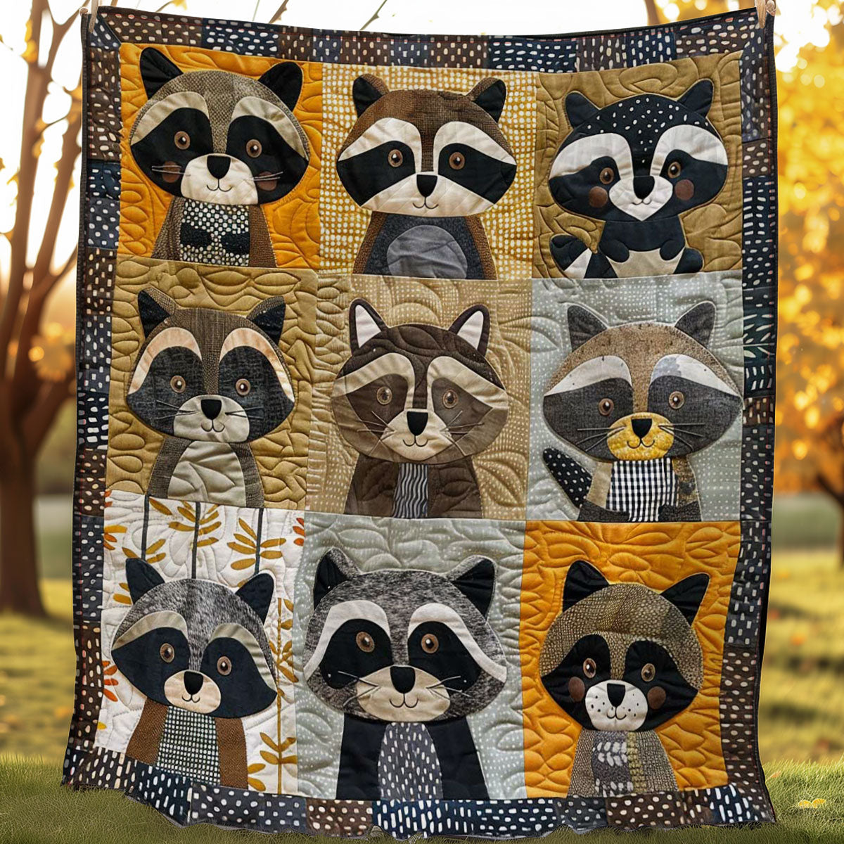 Raccoon Snuggle Bliss WN0808055CL Quilt