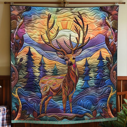 Radiant Evening Deer WN0909075CL Quilt