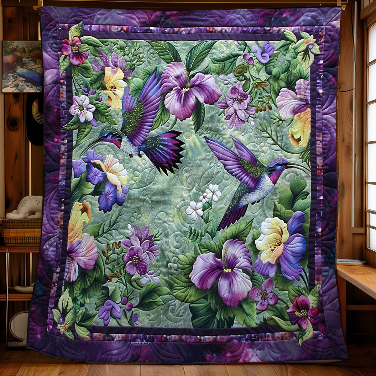 Radiant Hummingbird WN0908130CL Quilt