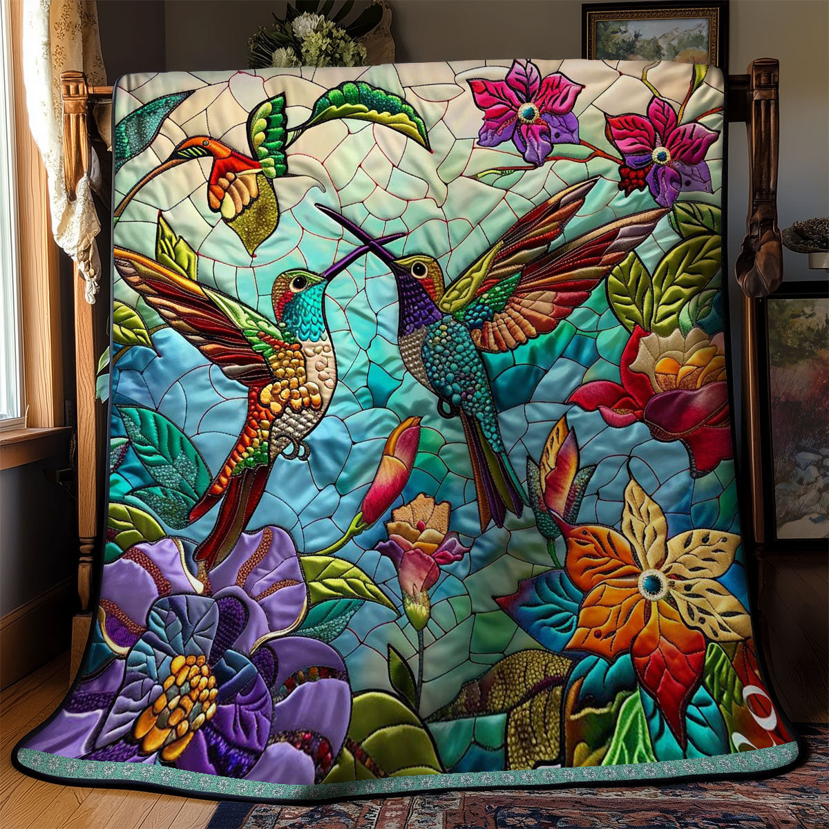 Radiant Hummingbirds WN0509052CL Quilt