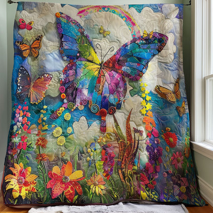 Rainbow Butterfly WM1008086CL Quilt