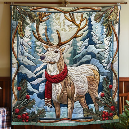 Red Scarf Deer Tales WN0909066CL Quilt