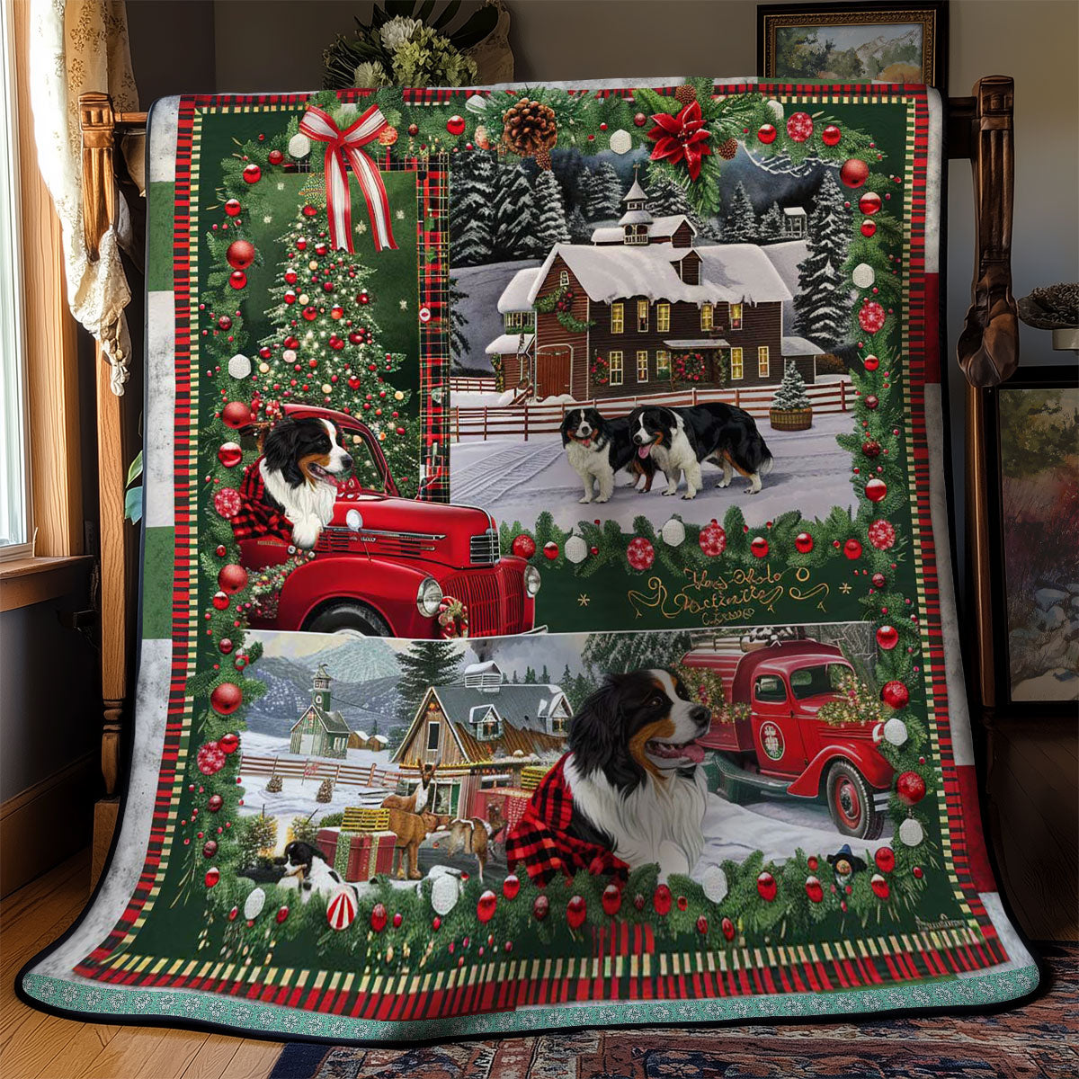 Red Truck Christmas Delight WN3008011CL Quilt