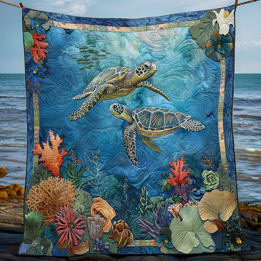 Reef Turtle Harmony WN1008017CL Quilt