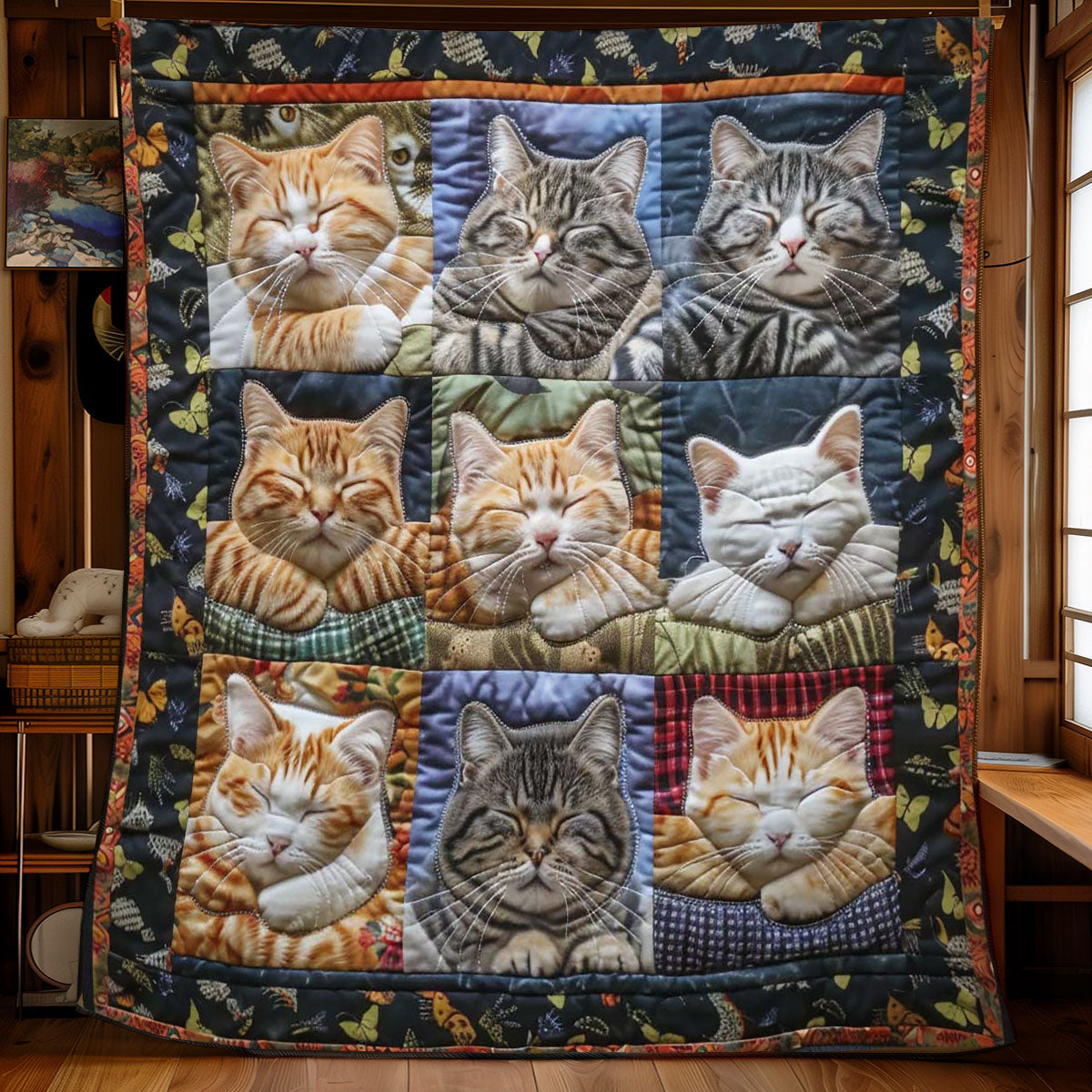 Restful Cats WN1508025CL Quilt