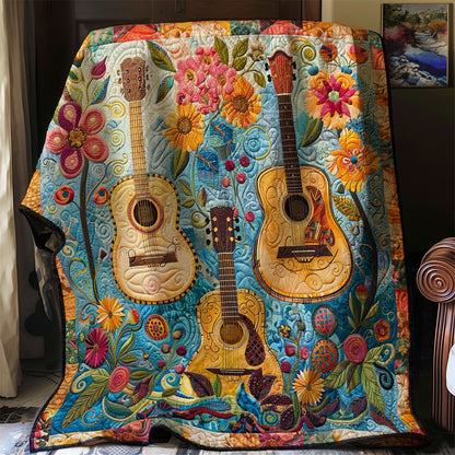 Retro Guitar Garden WN2208138CL Quilt