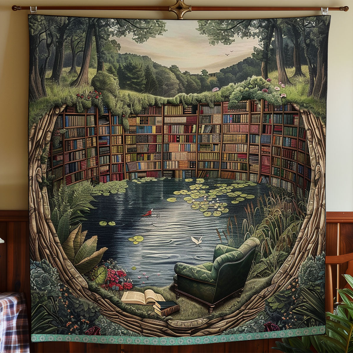 Riverside Library Reflections WN0909109CL Quilt